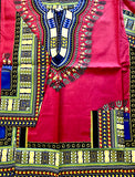 Traditional Print Long-Sleeve Dashiki