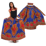 New Traditional Print Maxi Skirt