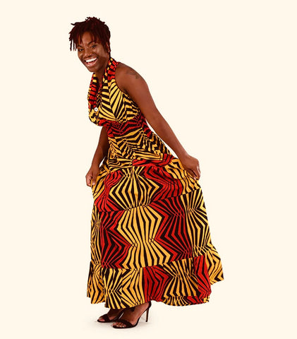 Sleeveless Zebra Print Dress