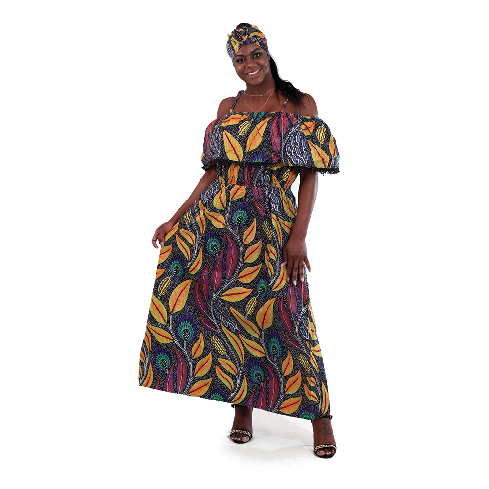 Floral African Print Dress