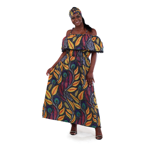 Floral African Print Dress